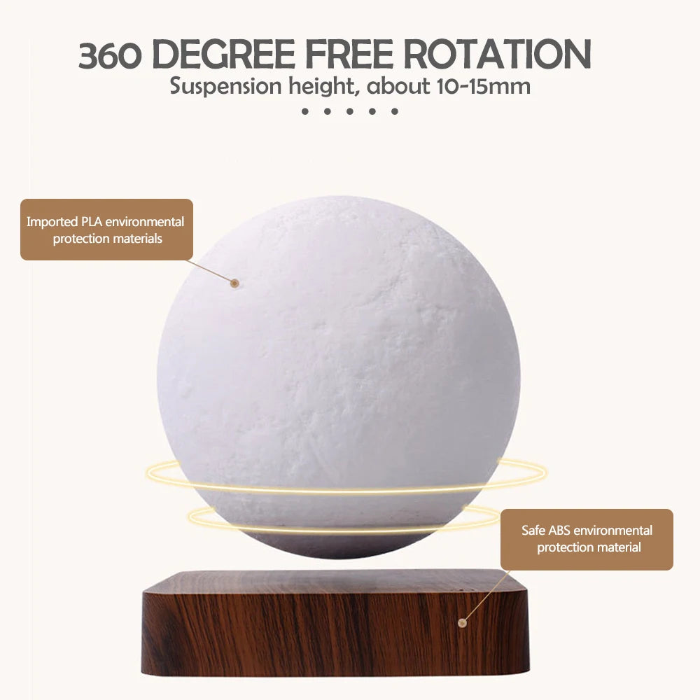 LevMoon – Floating Moon Night Light for Home & Office