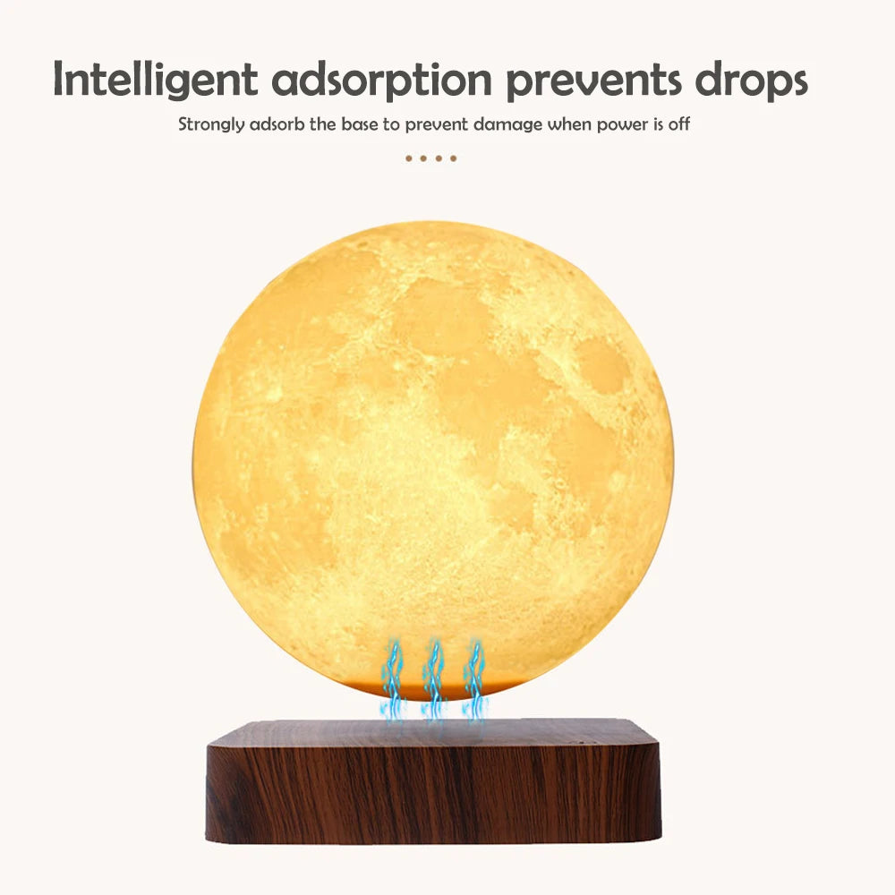 LevMoon – Floating Moon Night Light for Home & Office