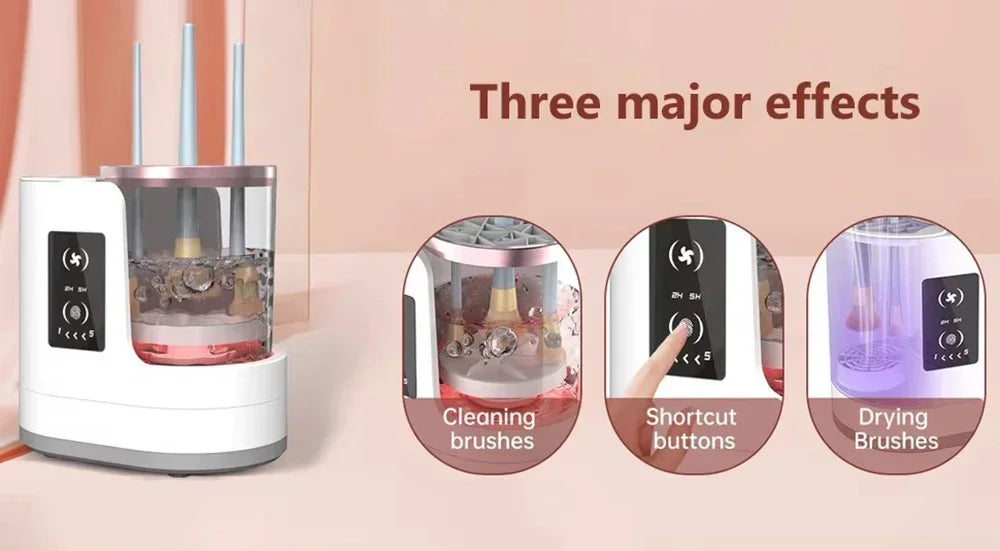 CleanMuse – Automatic Makeup Brush Washer + Dryer 💖