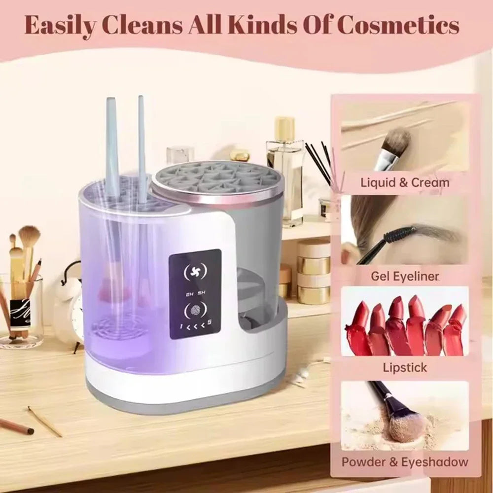 CleanMuse – Automatic Makeup Brush Washer + Dryer 💖