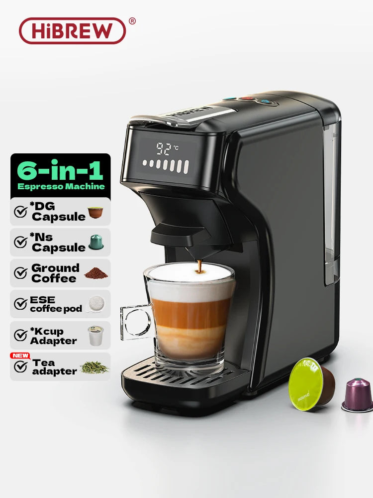CaféMaster – 6-in-1 Capsule Coffee Machine for Espresso, Latte & Cappuccino
