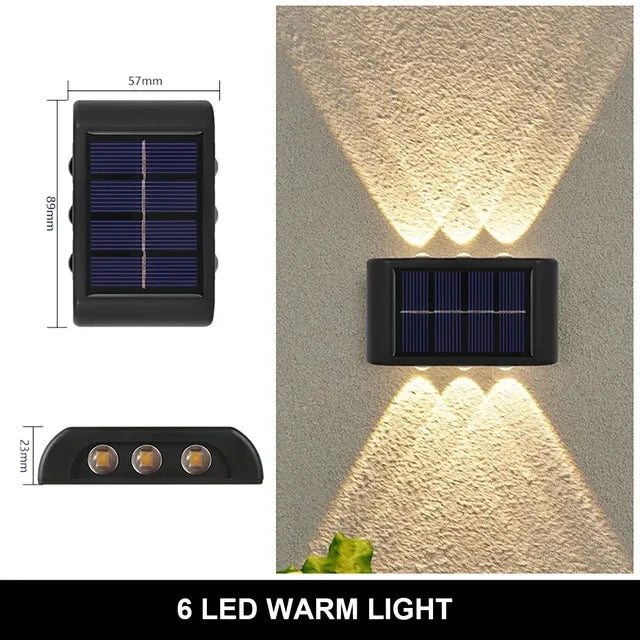 AmberGlow Solar Wall Lamp