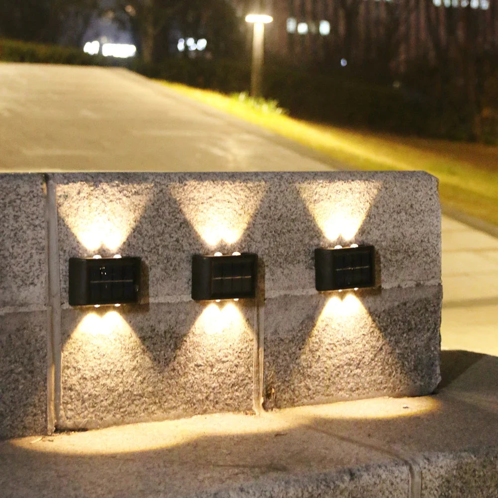AmberGlow Solar Wall Lamp
