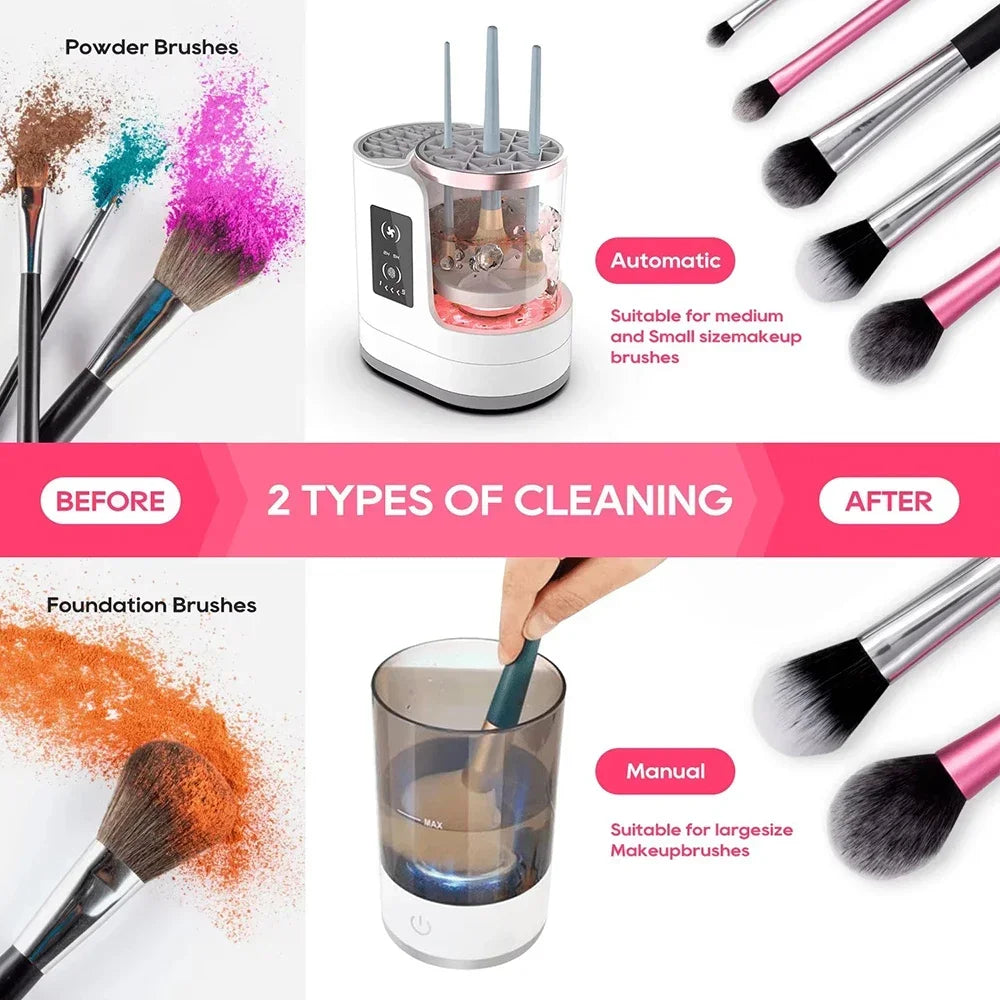 CleanMuse – Automatic Makeup Brush Washer + Dryer 💖