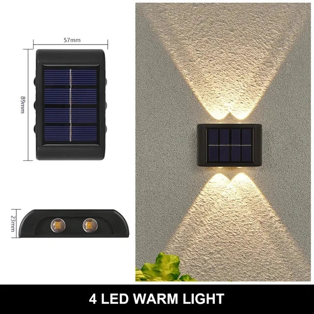 AmberGlow Solar Wall Lamp