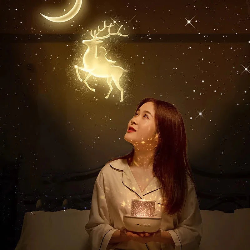 Rotating Star Projector Lamp for Kids’ Bedrooms & Gifts