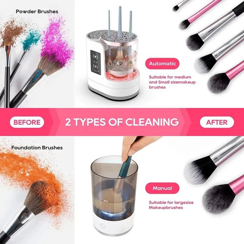 CleanMuse – Automatic Makeup Brush Washer + Dryer 💖