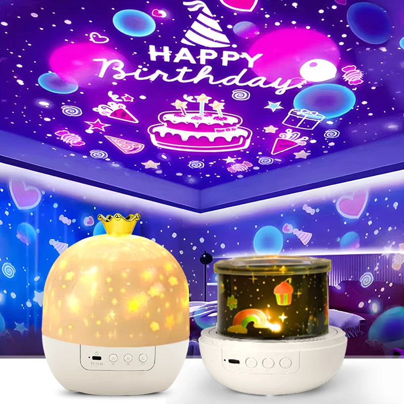 Rotating Star Projector Lamp for Kids’ Bedrooms & Gifts