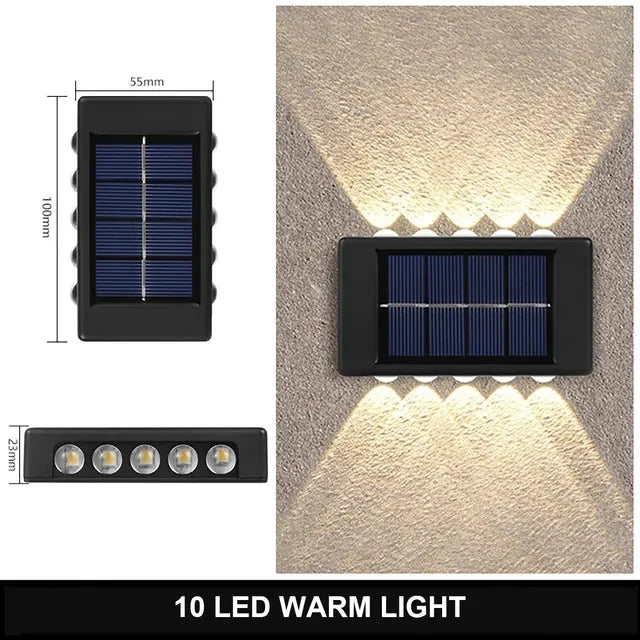 AmberGlow Solar Wall Lamp