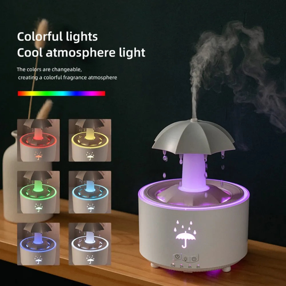 Rotating Umbrella Air Humidifier with Colorful Night Light 🌈
