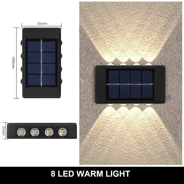 AmberGlow Solar Wall Lamp