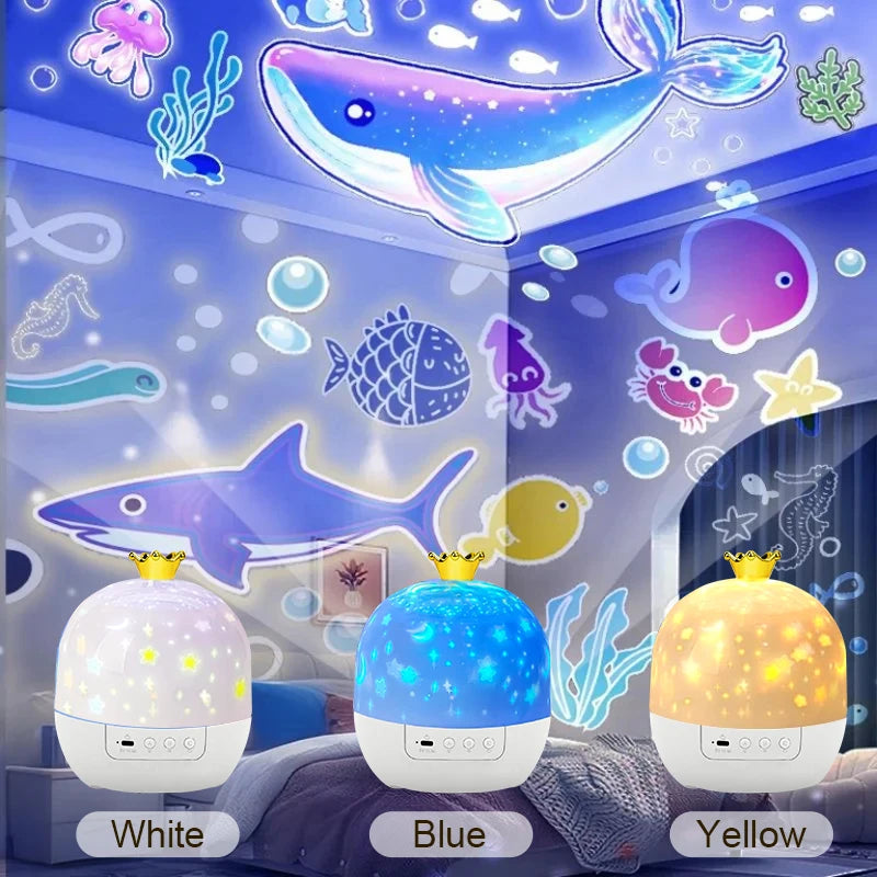 Rotating Star Projector Lamp for Kids’ Bedrooms & Gifts