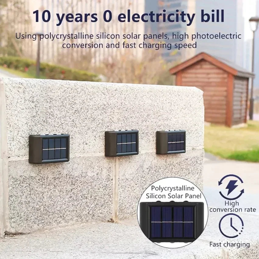 AmberGlow Solar Wall Lamp