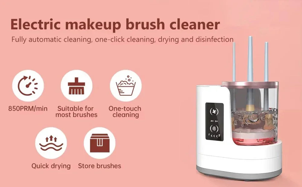 CleanMuse – Automatic Makeup Brush Washer + Dryer 💖