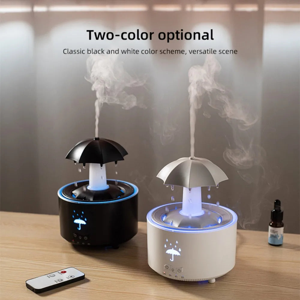 Rotating Umbrella Air Humidifier with Colorful Night Light 🌈