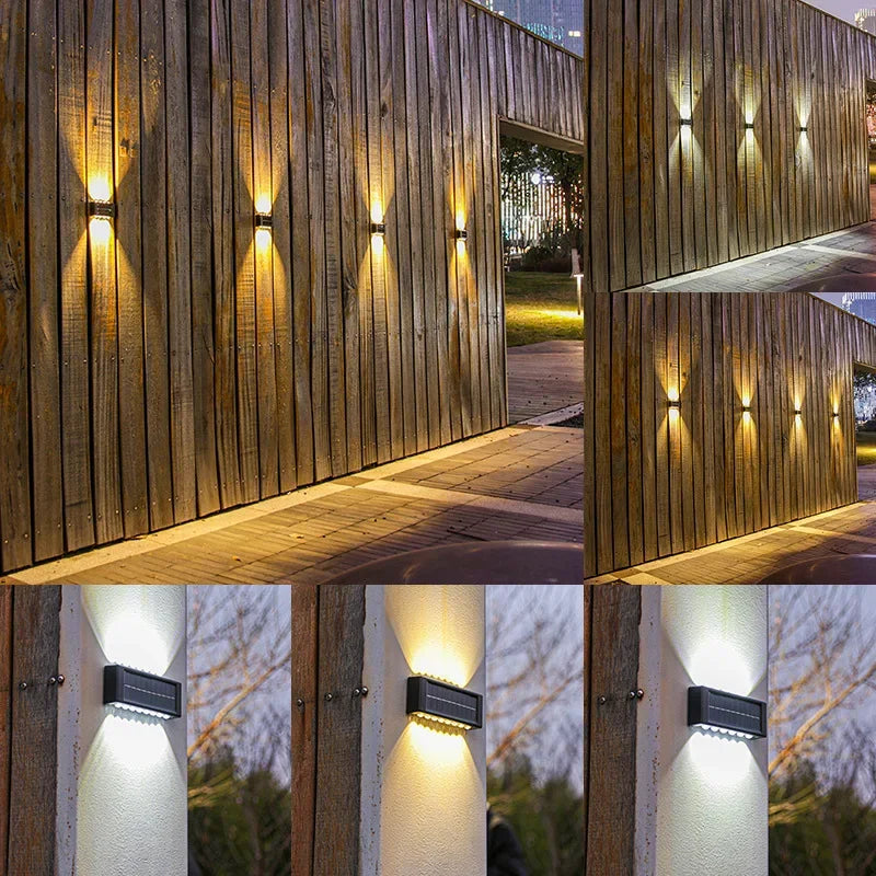 AmberGlow Solar Wall Lamp