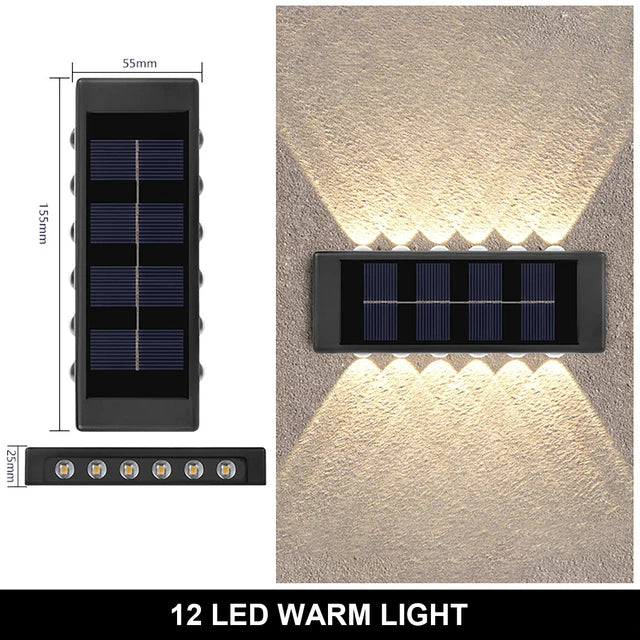 AmberGlow Solar Wall Lamp