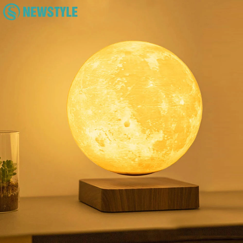 LevMoon – Floating Moon Night Light for Home & Office