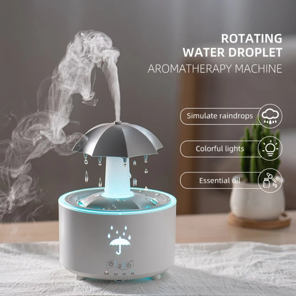 Rotating Umbrella Air Humidifier with Colorful Night Light 🌈