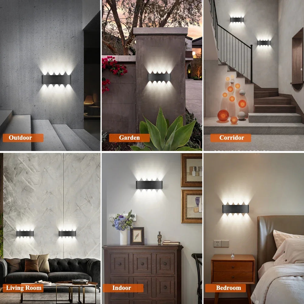 AmberGlow Solar Wall Lamp