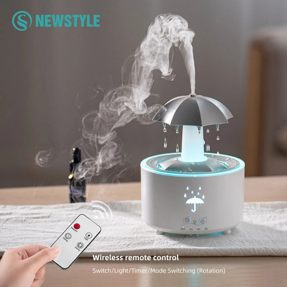 Rotating Umbrella Air Humidifier with Colorful Night Light 🌈