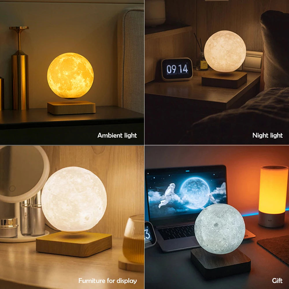 LevMoon – Floating Moon Night Light for Home & Office