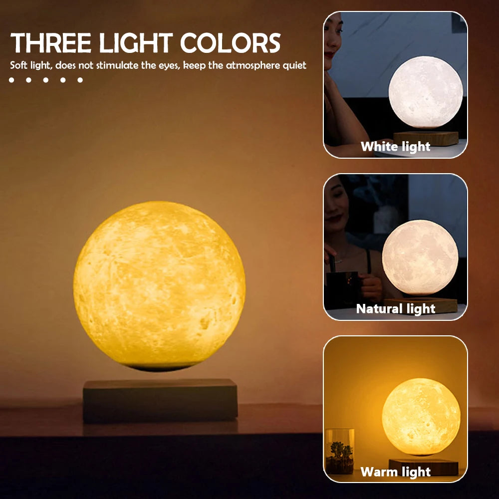 LevMoon – Floating Moon Night Light for Home & Office